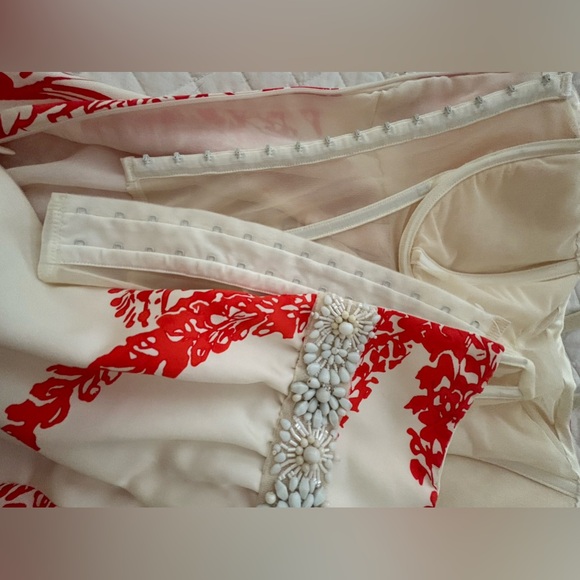 Giambattista Valli Haute Couture Silk Column Gown Beaded Trim IT 42 US 6 - Picture 10 of 12